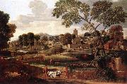 Nicolas Poussin Landscape with the Funeral of Phocion oil on canvas